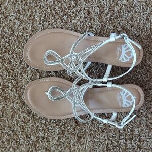 Bling, Bling Sandals - Only worn once!! Like NEW Size 8.5
